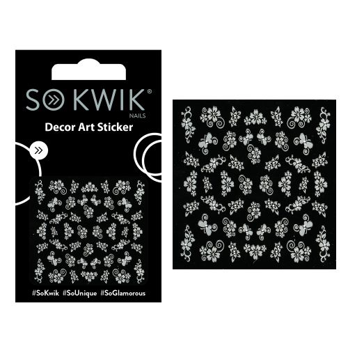 SoKwik - Ornamente Unghii - Nail Art Sticker - Flower 242 SoKwik - Ornamente Unghii - Nail Art Sticker - Flower 242
