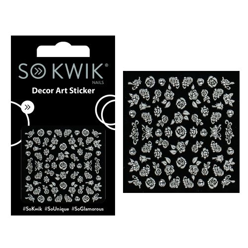 SoKwik - Ornamente Unghii - Nail Art Sticker - Flower 243 SoKwik - Ornamente Unghii - Nail Art Sticker - Flower 243