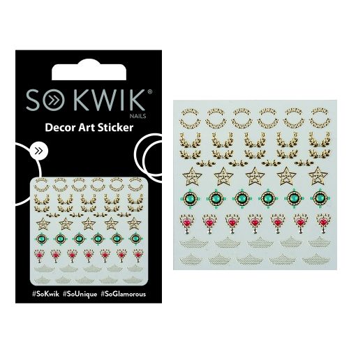 SoKwik - Ornamente Unghii - Nail Art Sticker - Jewel 256 SoKwik - Ornamente Unghii - Nail Art Sticker - Jewel 256