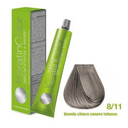 BBCOS - Vopsea de păr Keratin COLOR (8/11- Biondo Chiaro Cenere Intenso)