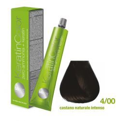 Vopsea de păr Keratin COLOR (4/00- Castano Naturale Intenso)