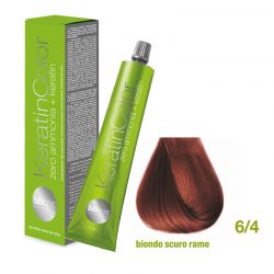 Vopsea de păr Keratin COLOR (6/4- Biondo Scuro Rame)