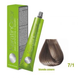 Vopsea de păr Keratin COLOR (7/1- Biondo Cenere)