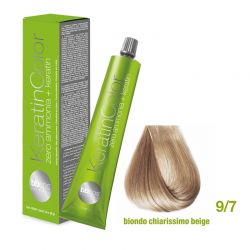 Vopsea de păr Keratin COLOR (9/7- Biondo Chiarissimo Beige)
