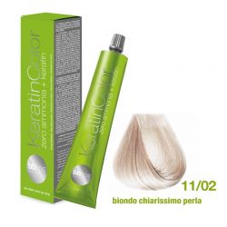 Vopsea de păr Keratin COLOR (11/02- Biondo Chiarissimo Perla)