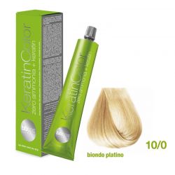 Vopsea de păr Keratin COLOR (10/0- Biondo Platino)